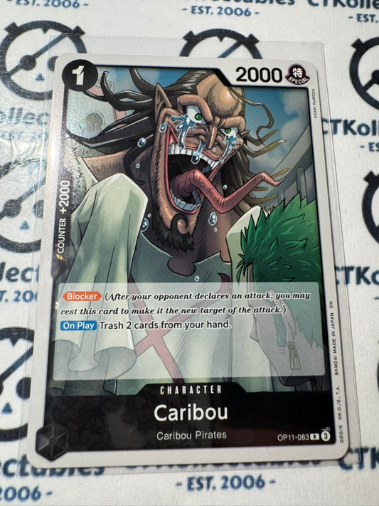 One Piece TCG Caribou OP11-083 R FOIL A Fist of Divine speed NM/M