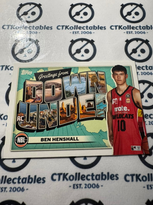 2023-24 Topps NBL Ben Henshall Down Under #DU-6 Wildcats