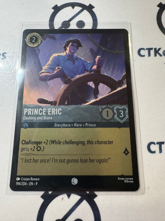 Disney Lorcana Fabled COLD FOIL 194/204 Prince Eric  Dashing and Brave C