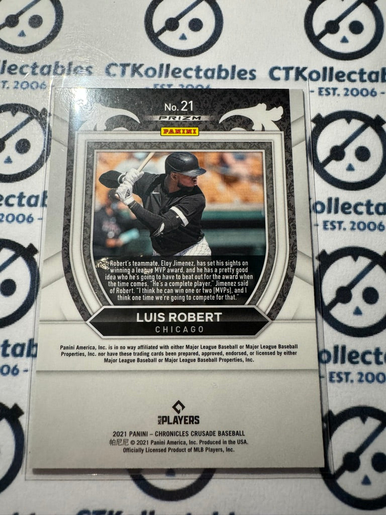 2021 Chronicles MLB Baseball Crusade Luis Robert Silver Prizm #21 Chicago