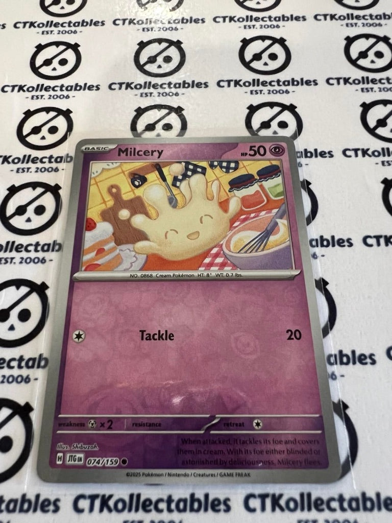 Milcery Reverse Holo #074/159 Journey Together Pokemon Card TCG