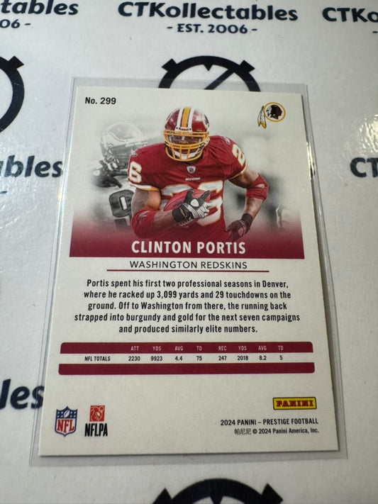2024 NFL Prestige Dots Xtra Points #299 Clinton Portis Washington Redskins