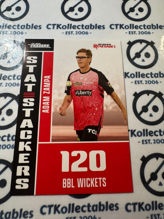 24/25 TLA Cricket Traders Adam Zampa Stat Stackers SS22/40 Renegades