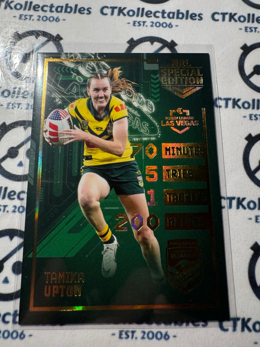 2025 NRL Rivalry Las Vegas Tamika Upton LV12/20 Kangaroos