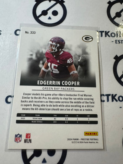 2024 NFL Prestige Rookie Card #333 Edgerrin Cooper Green Bay Packers