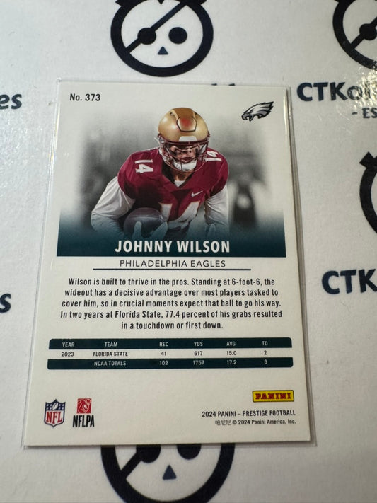 2024 NFL Prestige Rookie Card #373 Johnny Wilson Philadelphia Eagles