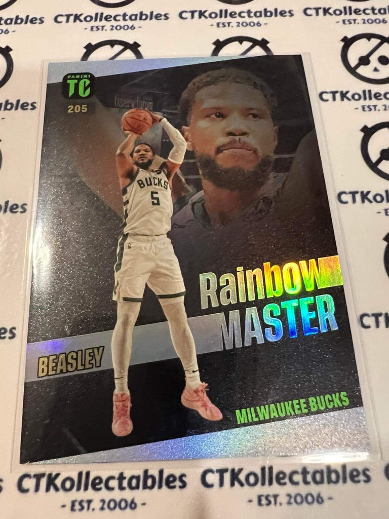 2023-24 Panini Top Class Malik Beasley Rainbow Master #205 Bucks