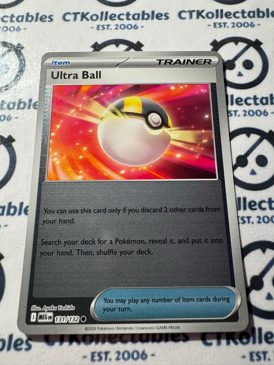 Ultra Ball Reverse Holo #131/132 Mega Evolution Pokemon