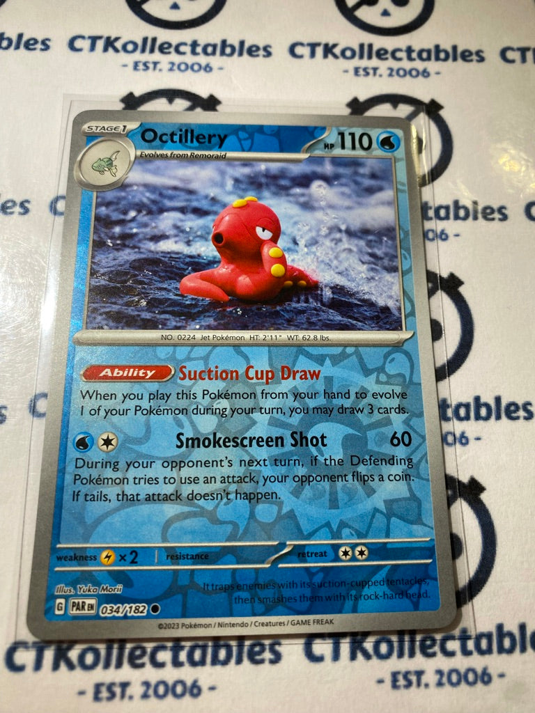 Octilery Reverse Holo #034/182 2023 Scarlet & Violet Paradox Rift Pokémon TCG