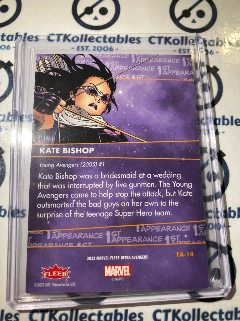 2022 Fleer Ultra Avengers 1st Appearance Kate Bishop Base #FA-14