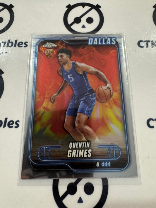 2024/25 Topps NBA Chrome Quentin Grimes Rookie Base #163 Dallas