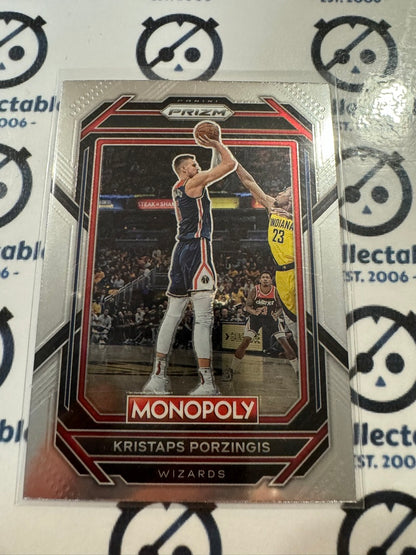 2022-23 NBA Panini Prizm Monopoly Kristaps Porzingis Base #89 Wizards