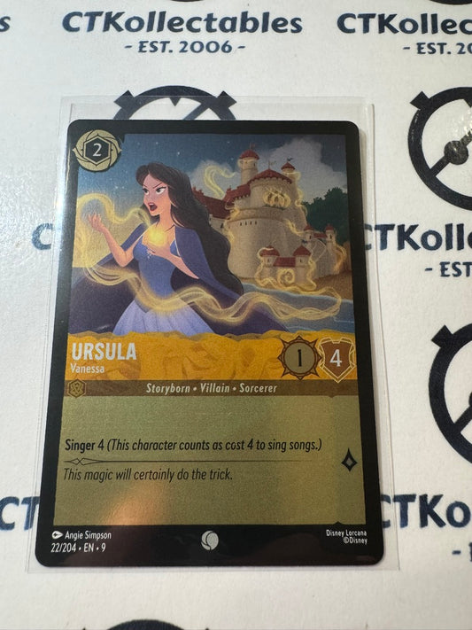 Disney Lorcana Fabled COLD FOIL 22/204 Ursula – Vanessa C
