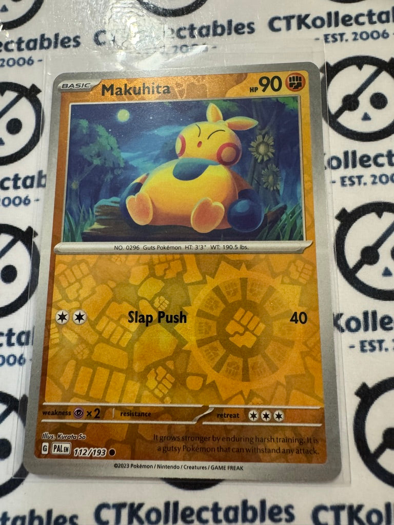Makuhita Reverse Holo #112/193 Scarlet & Violet Paldea Evolved Pokemon Card