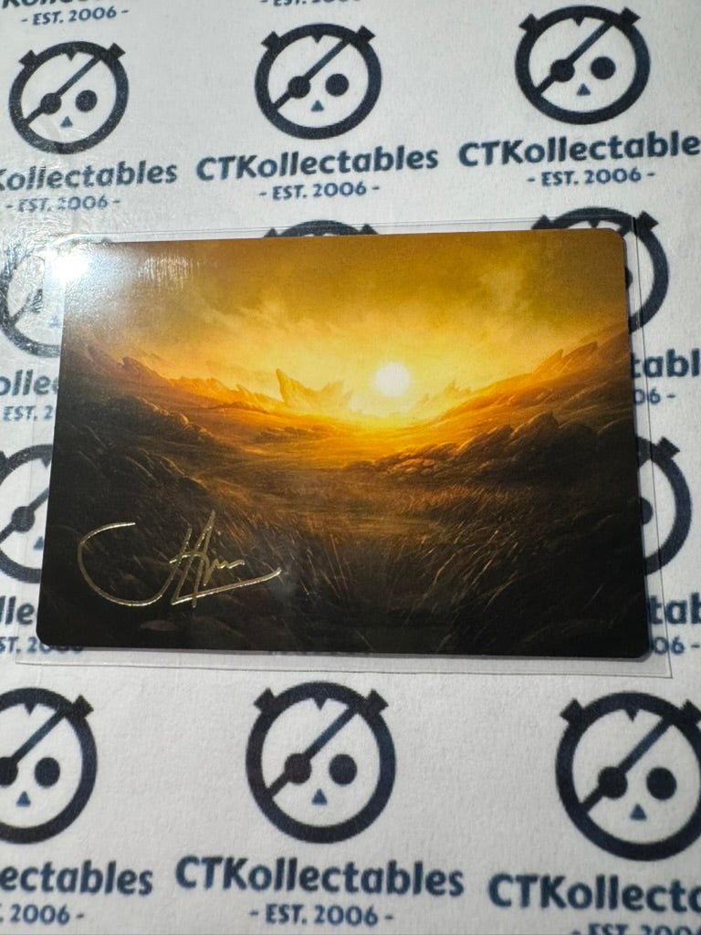 MTG Tarkir Dragonstorm 0031/54 Plains SIGNATURE Art Series