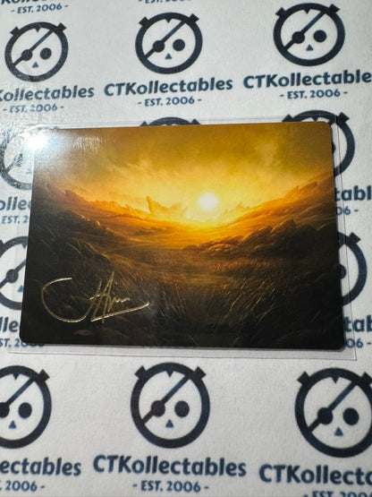 MTG Tarkir Dragonstorm 0031/54 Plains SIGNATURE Art Series
