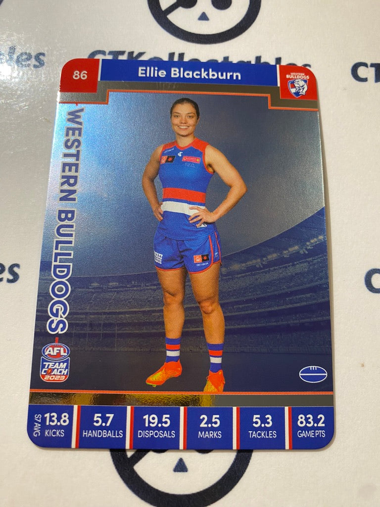 2023 AFLW Teamcoach Silver Card #86 Ellie Blackburn