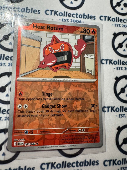 Heat Rotom Scarlet & Violet Destined Rivals #043/182 Reverse Holo