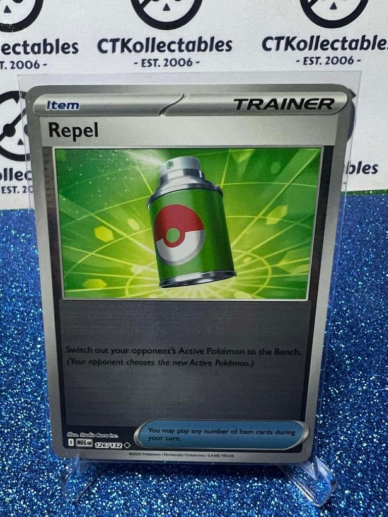 Repel Reverse Holo #126/132 Mega Evolution Pokemon