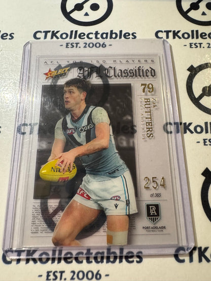 2023 AFL Footy Stars Zak Butters AC79 Classified #254/365 Power