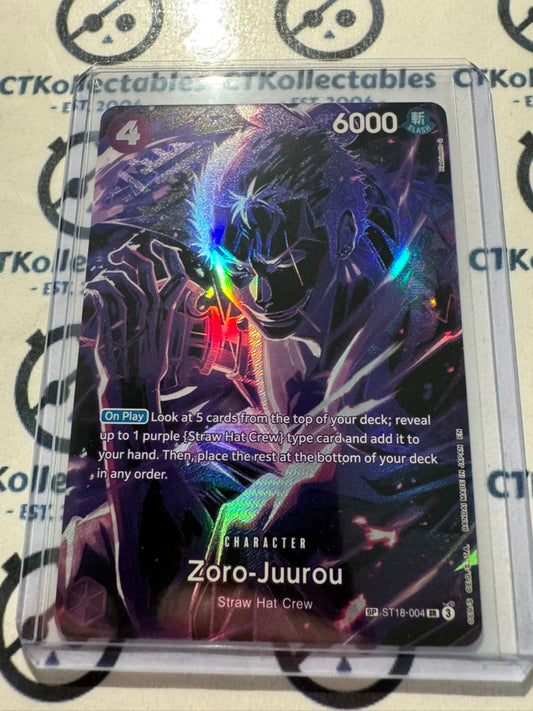One Piece : Legacy of the Master (OP12-119) ST18-004 Zoro-Juurou SP Special Card