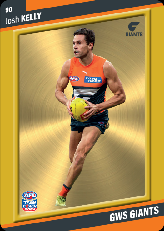 2024 AFL Teamcoach Josh Kelly Gold #90 Giants