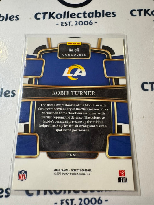 2023 NFL Panini Select Concourse Rookie #54 Kobie Turner Rams