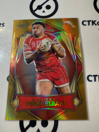 2026 Select NRL League Heroes Luminous Base #L51 Kulikefu Finefeuaki Dolphins