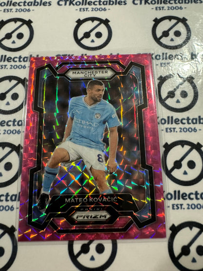 2023-24 Prizm Premier League Soccer Mateo Kovacic #13 Pink Mosaic Prizm