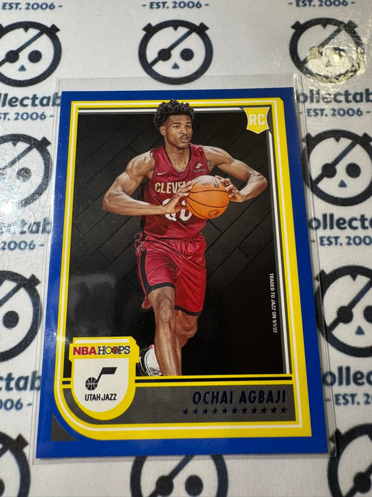 2022/23 Panini NBA Hoops Ochai Agbaji Blue Rookie RC #224 Jazz