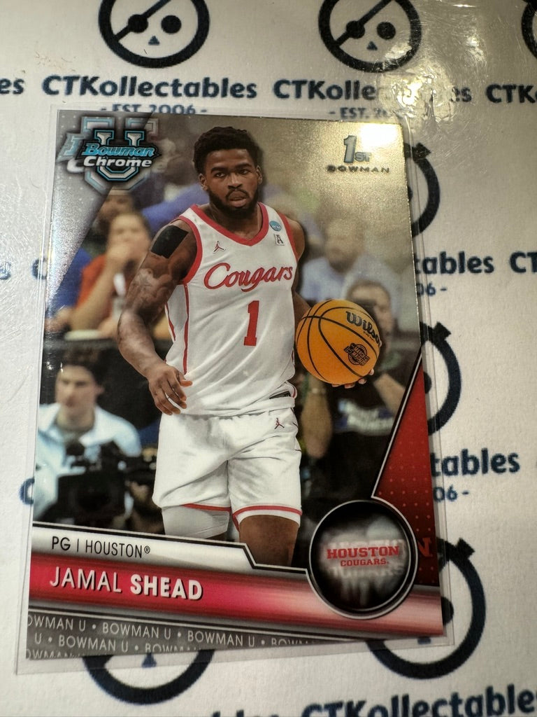 2023/24 Bowman Chrome University Jamal Shead #30 1st Bowman
