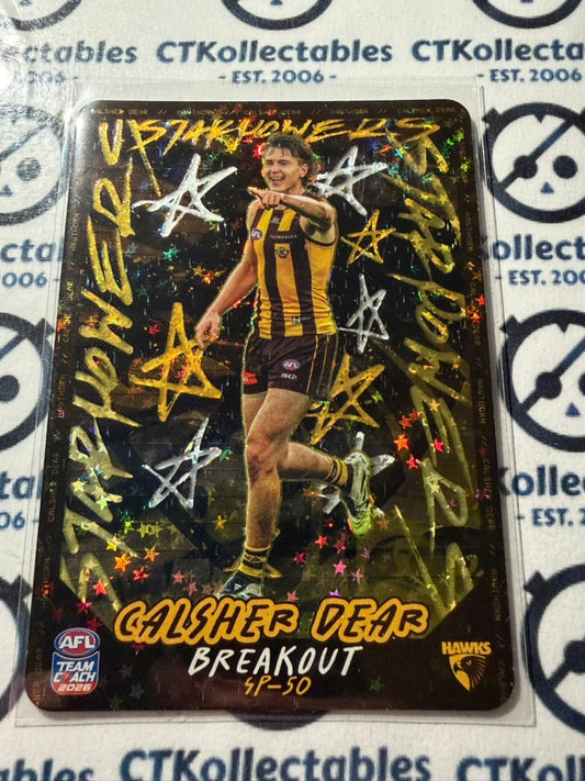 2026 Teamcoach AFL TEAM Star Power Calsher Dear #SP-50 Hawks