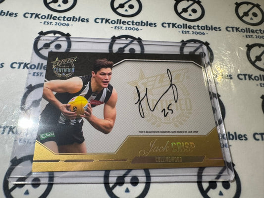 2016 AFL Select Certified Jack Crisp Certified Signature SCS7 #194/240 Magpies