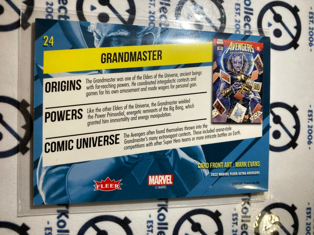 2022 Fleer Ultra Avengers Base Grandmaster #24 Marvel