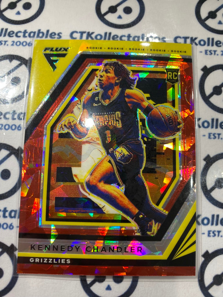 2022-23 NBA Panini FLUX Red Cracked Ice Prizm Kennedy Chandler RC #203 Grizzlies