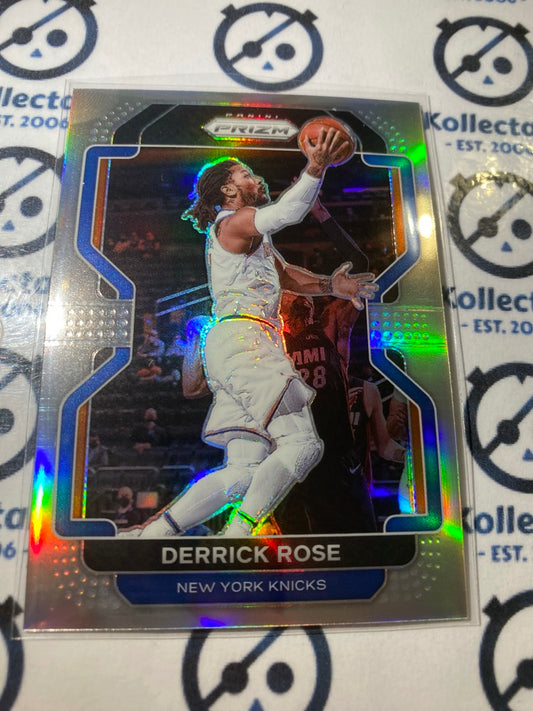 2021-22 Panini NBA Prizm Derrick Rose Silver Prizm #82 Knicks