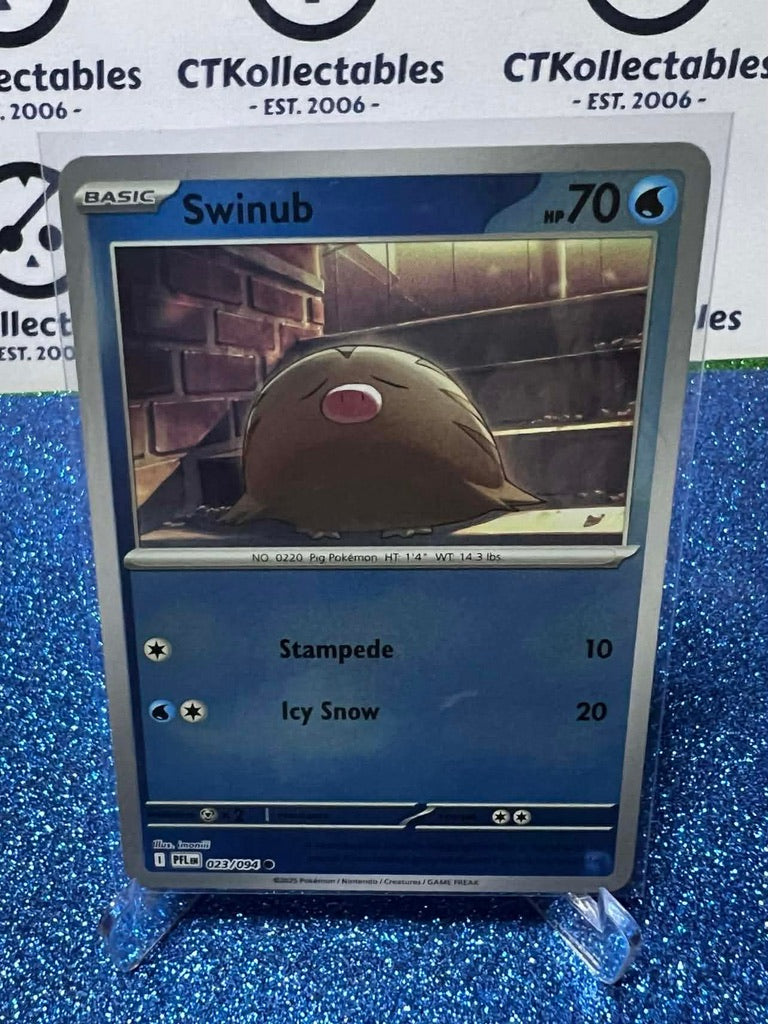 Swinub Reverse Holo #023/094 Phantasmal Flames Pokemon