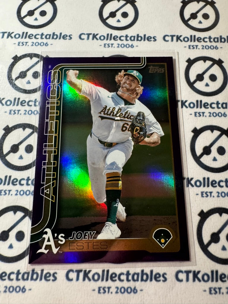 2025 Topps Series 2 Baseball Joey Estes Purple Border #107/250 Athletics