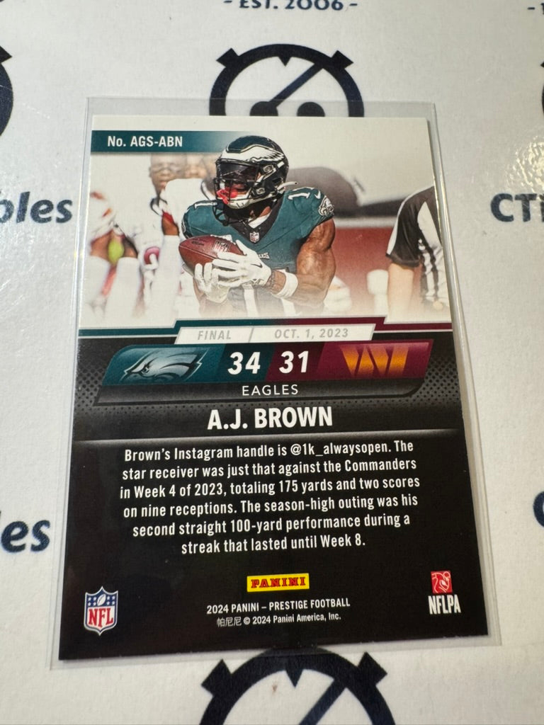 2024 NFL Prestige A.J Brown Any Given Sunday #AGS-ABN Eagles
