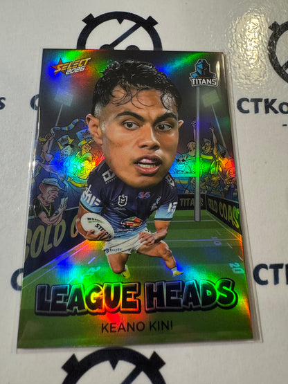 2026 Select NRL League Heroes League Heads #LH47 Keano Kini Titans