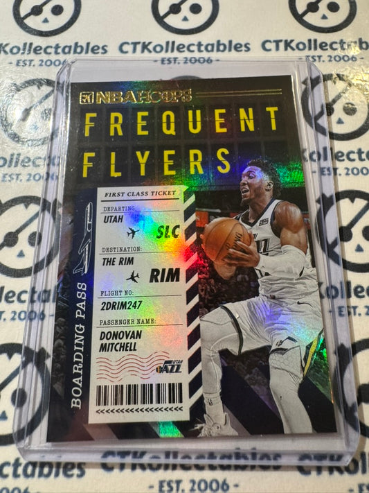 2020-21 NBA Panini Hoops Donovan Mitchell Frequent Flyers Holo #8 Jazz