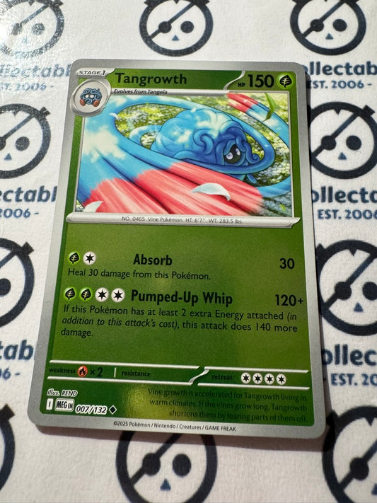 Tangrowth Reverse Holo #007/132 Mega Evolution Pokemon