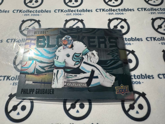 2022-23 Upper Deck NHL Allure Phillip Grubauer BLOCKERS #BL-12 Kraken