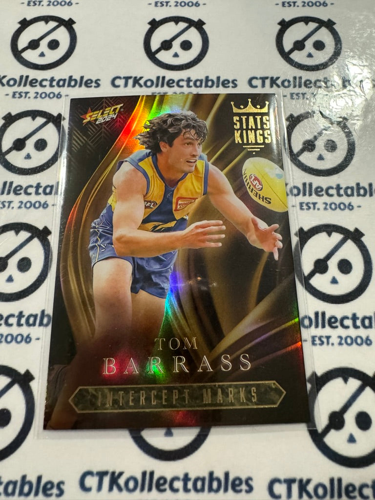 Barrass 2024 AFL Footy Stars Stats Kings - SK82 Tom Barrass Eagles – CTKollectables