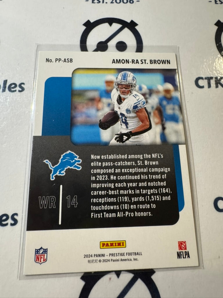 2024 NFL Prestige Amon-Ra St. Brown Prestigious Pros #PP-ASB Lions