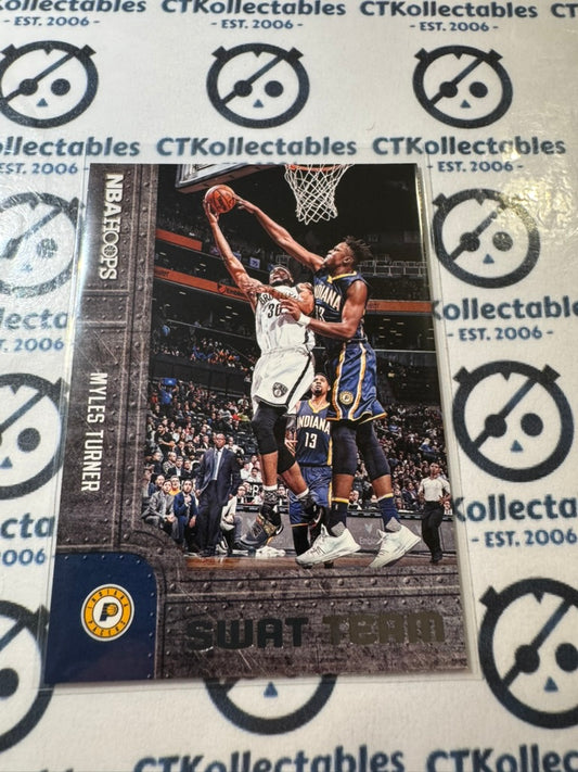 2017-18 NBA Panini Hoops Myles Turner Swat Team #3 Pacers