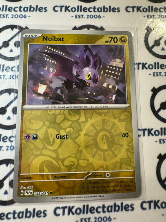 Noibat Reverse Holo #068/091 2024 Paldean Fates Pokemon Card