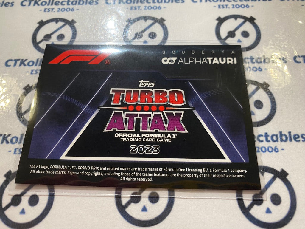2023 Topps Turbo Attax F1 Attax Alpha Tauri #82 Team Logo Foil