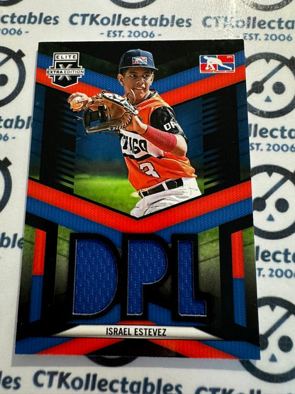 2023 Panini Baseball Elite Extra Israel Estevez DPL Rookie Patch DPM-IE