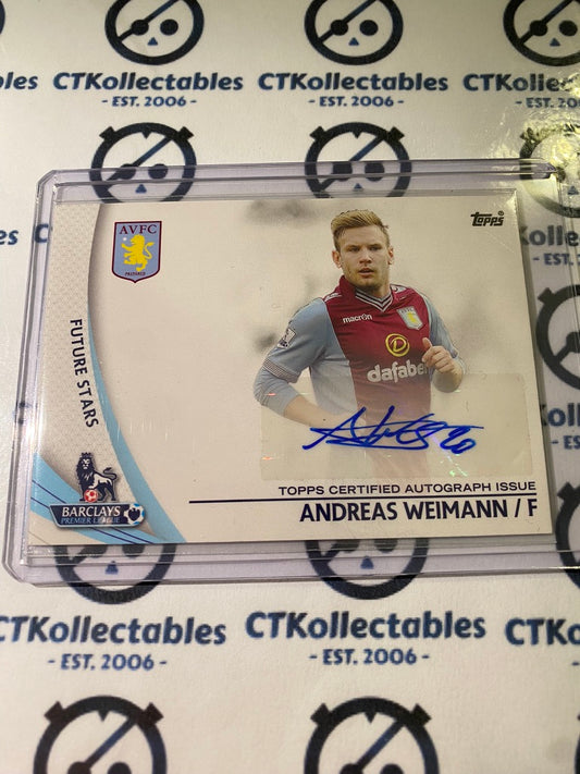 2013 Topps Premier Gold Andreas Weimann Future Star Auto #SP-AW